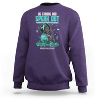 Sexual Assault Awareness Sweatshirt Support African Women Stop Sexual Abuse Awareness