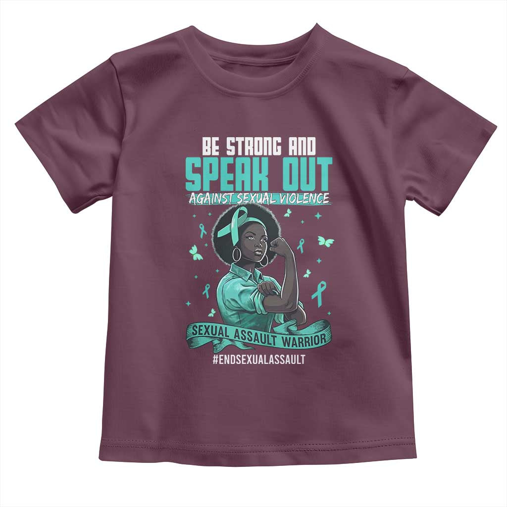 Sexual Assault Awareness Toddler T Shirt Support African Women Stop Sexual Abuse Awareness