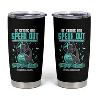 Sexual Assault Awareness Tumbler Cup Support African Women Stop Sexual Abuse Awareness