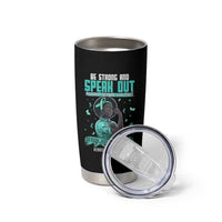Sexual Assault Awareness Tumbler Cup Support African Women Stop Sexual Abuse Awareness