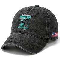 Sexual Assault Awareness Washed Cotton Baseball Cap Support African Women Stop Sexual Abuse Awareness