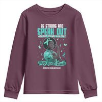 Sexual Assault Awareness Youth Sweatshirt Support African Women Stop Sexual Abuse Awareness