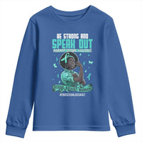 Sexual Assault Awareness Youth Sweatshirt Support African Women Stop Sexual Abuse Awareness