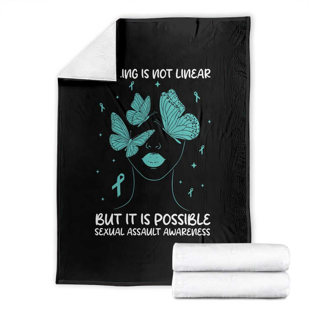 Sexual Assault Awareness Throw Blanket Healing Is Not Linear But It Is Possible