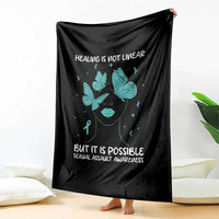 Sexual Assault Awareness Throw Blanket Healing Is Not Linear But It Is Possible