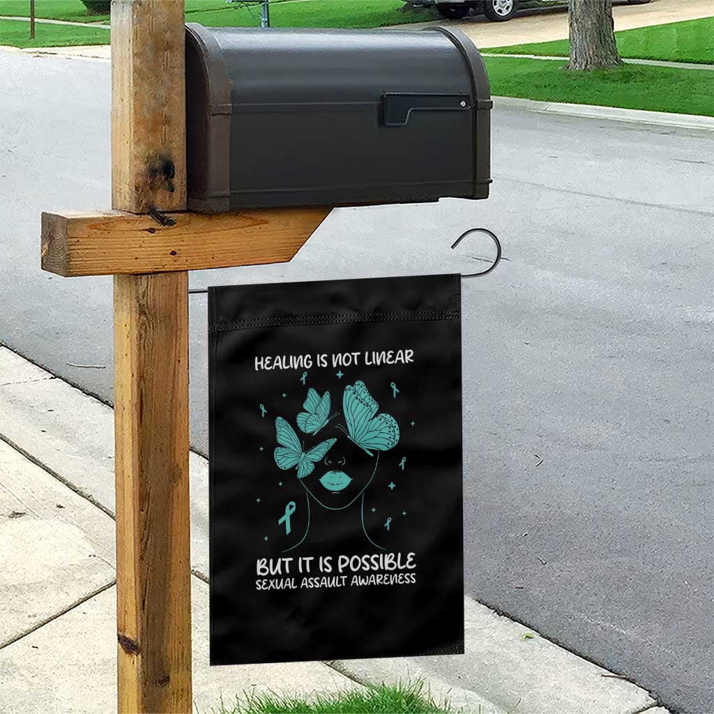 Sexual Assault Awareness Garden Flag Healing Is Not Linear But It Is Possible