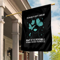 Sexual Assault Awareness Garden Flag Healing Is Not Linear But It Is Possible