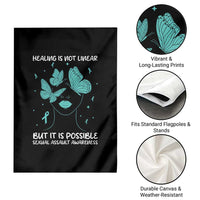 Sexual Assault Awareness Garden Flag Healing Is Not Linear But It Is Possible