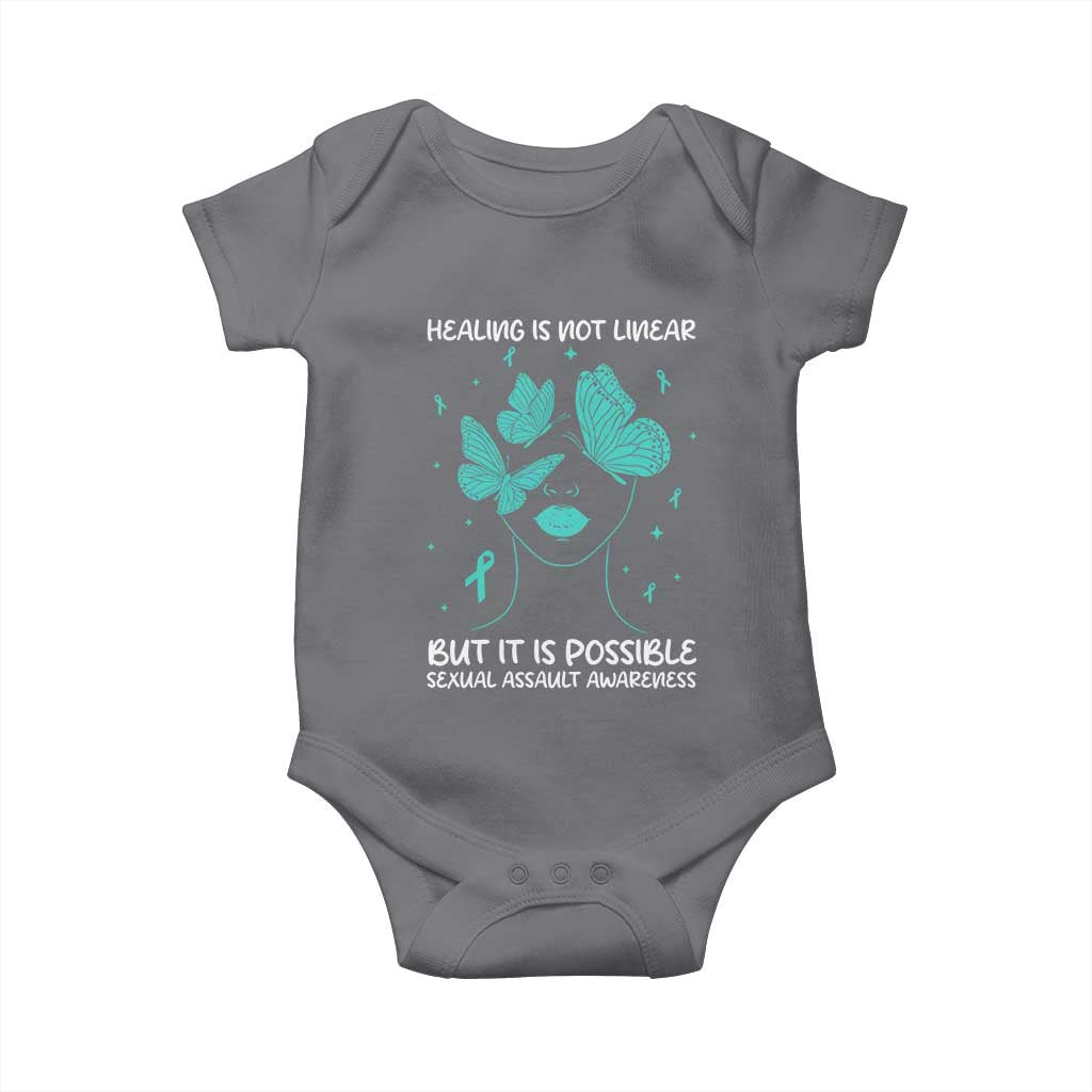 Sexual Assault Awareness Baby Onesie Healing Is Not Linear But It Is Possible