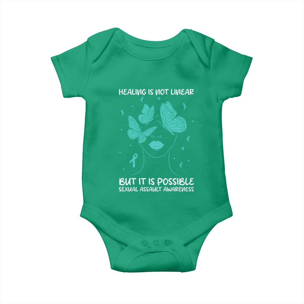 Sexual Assault Awareness Baby Onesie Healing Is Not Linear But It Is Possible