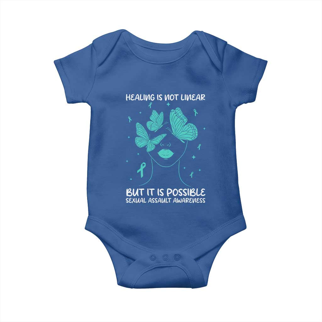 Sexual Assault Awareness Baby Onesie Healing Is Not Linear But It Is Possible