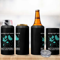 Sexual Assault Awareness 4 in 1 Can Cooler Tumbler Healing Is Not Linear But It Is Possible