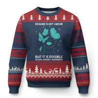 Sexual Assault Awareness Ugly Christmas Sweater Healing Is Not Linear But It Is Possible