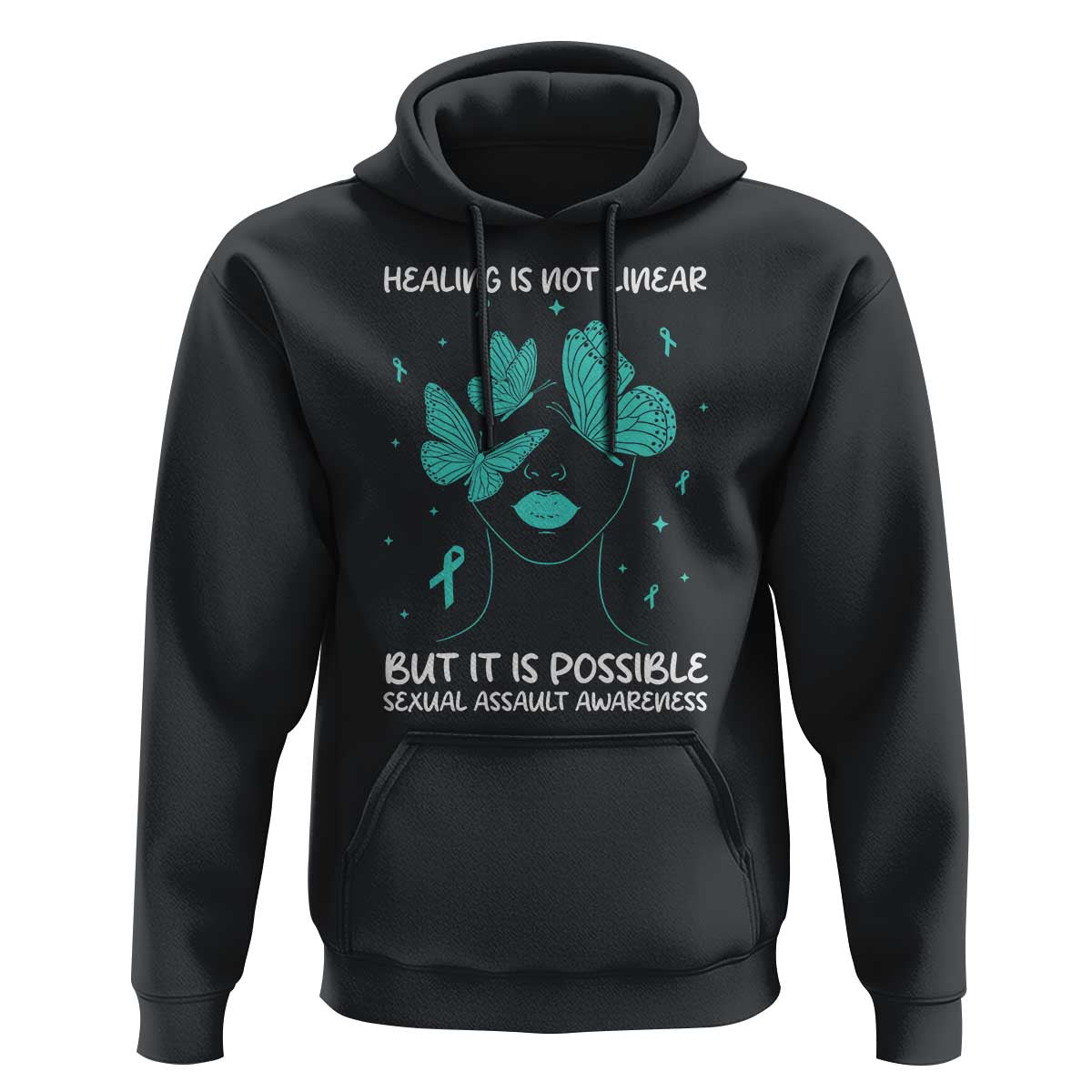 Sexual Assault Awareness Hoodie Healing Is Not Linear But It Is Possible