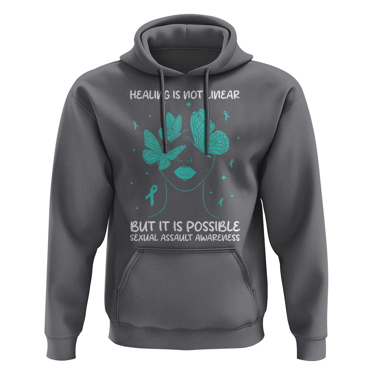 Sexual Assault Awareness Hoodie Healing Is Not Linear But It Is Possible