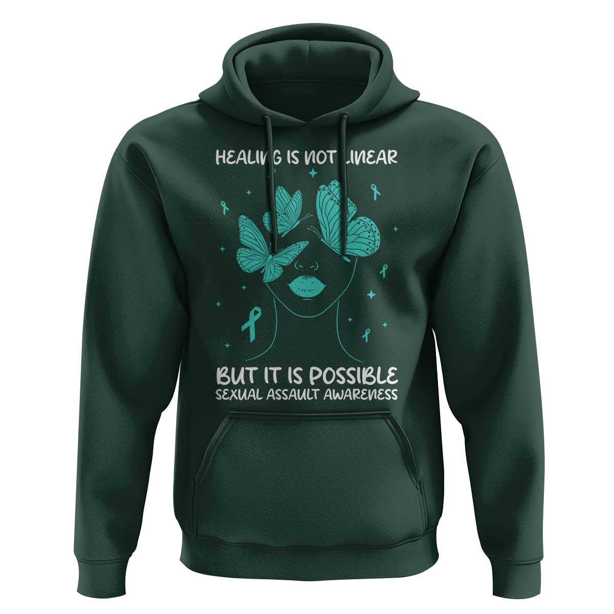Sexual Assault Awareness Hoodie Healing Is Not Linear But It Is Possible