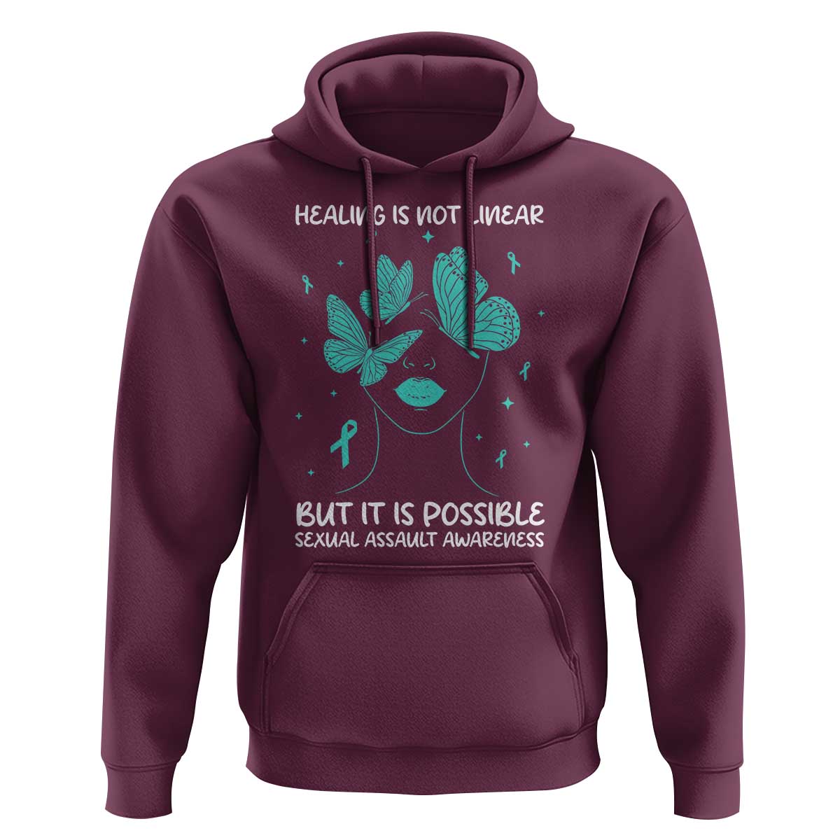 Sexual Assault Awareness Hoodie Healing Is Not Linear But It Is Possible