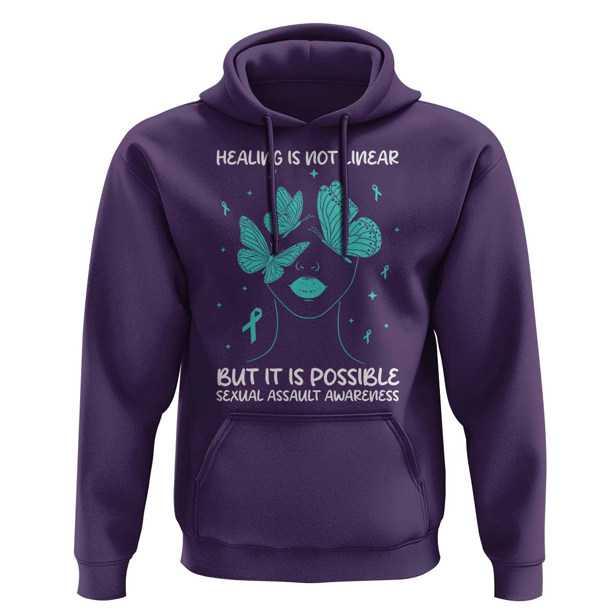 Sexual Assault Awareness Hoodie Healing Is Not Linear But It Is Possible