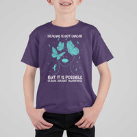 Sexual Assault Awareness T Shirt For Kid Healing Is Not Linear But It Is Possible
