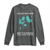 Sexual Assault Awareness Long Sleeve Shirt Healing Is Not Linear But It Is Possible