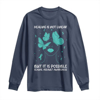 Sexual Assault Awareness Long Sleeve Shirt Healing Is Not Linear But It Is Possible