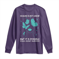 Sexual Assault Awareness Long Sleeve Shirt Healing Is Not Linear But It Is Possible