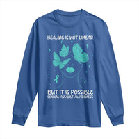 Sexual Assault Awareness Long Sleeve Shirt Healing Is Not Linear But It Is Possible