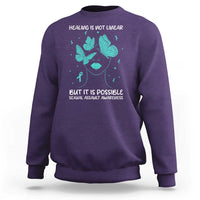 Sexual Assault Awareness Sweatshirt Healing Is Not Linear But It Is Possible