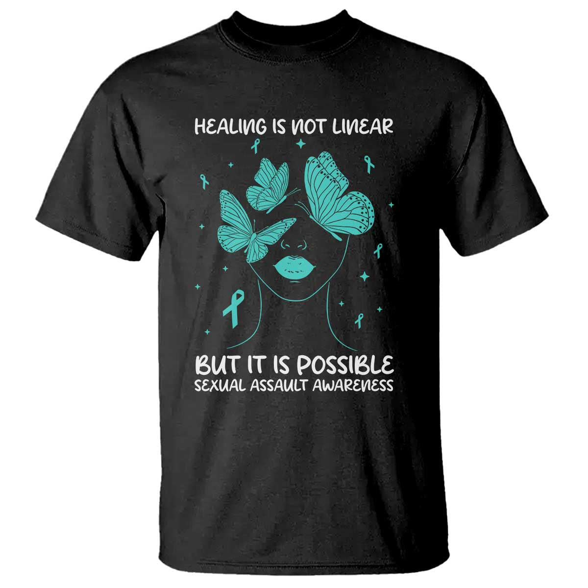 Sexual Assault Awareness T Shirt Healing Is Not Linear But It Is Possible