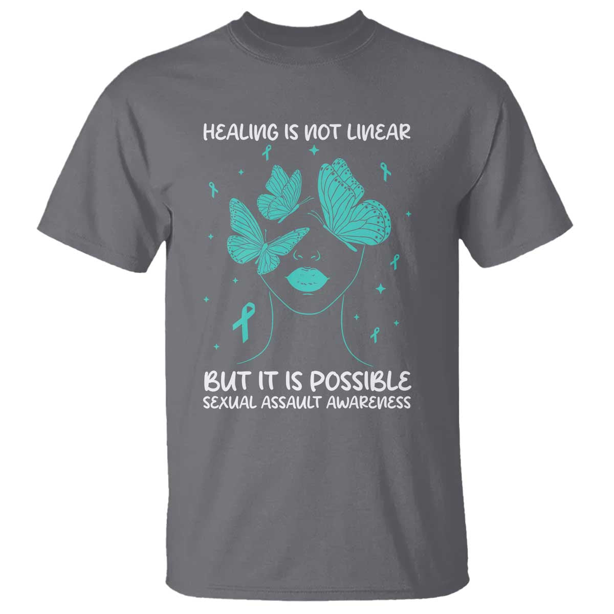 Sexual Assault Awareness T Shirt Healing Is Not Linear But It Is Possible