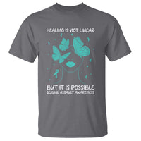 Sexual Assault Awareness T Shirt Healing Is Not Linear But It Is Possible