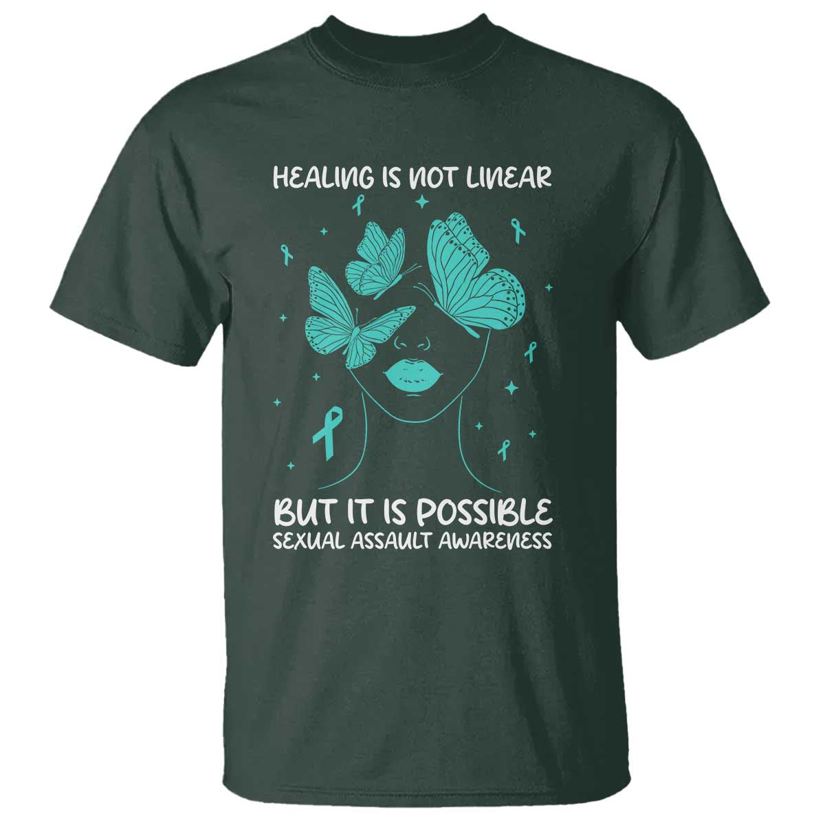 Sexual Assault Awareness T Shirt Healing Is Not Linear But It Is Possible