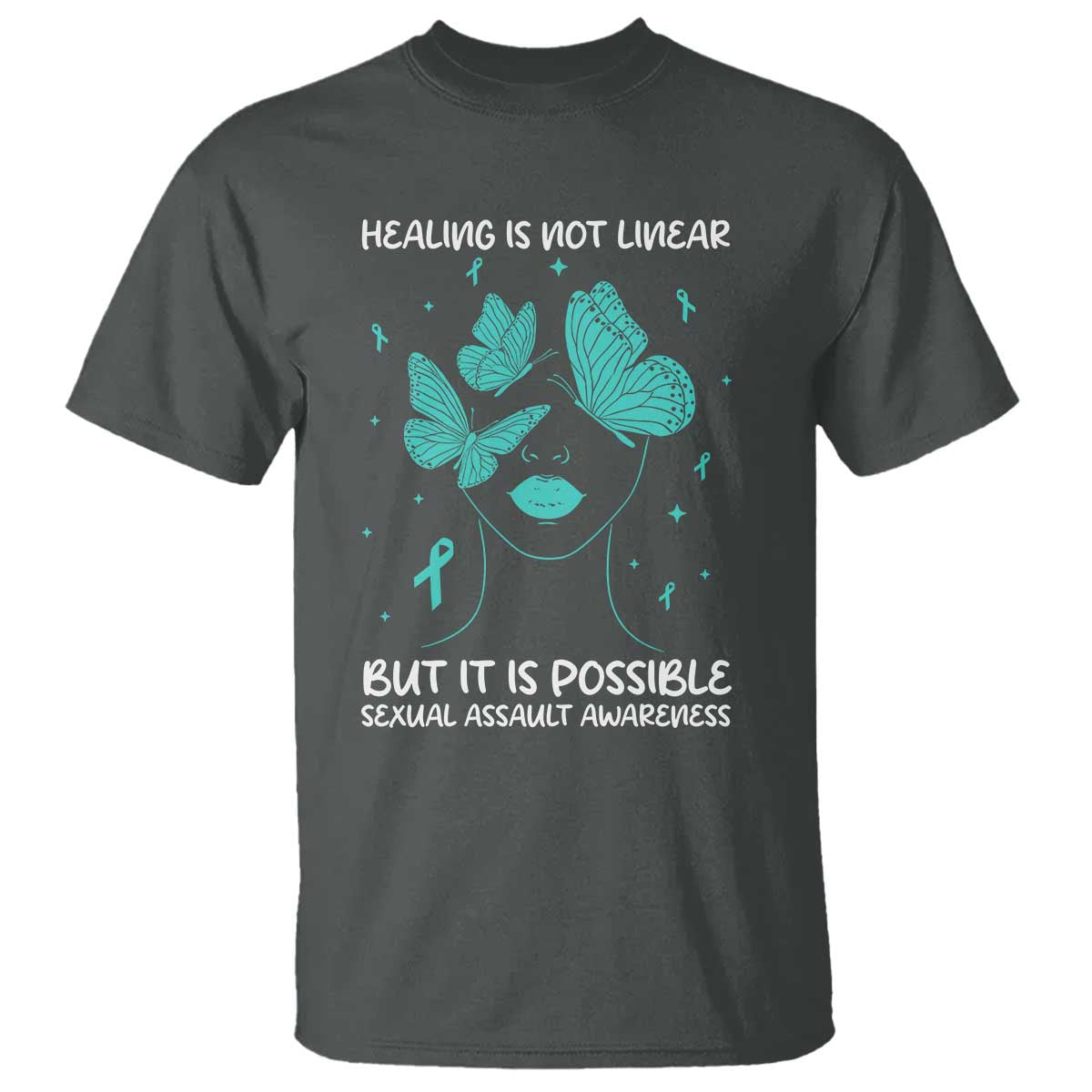 Sexual Assault Awareness T Shirt Healing Is Not Linear But It Is Possible