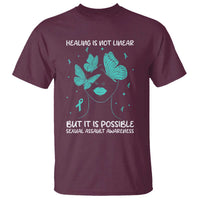Sexual Assault Awareness T Shirt Healing Is Not Linear But It Is Possible