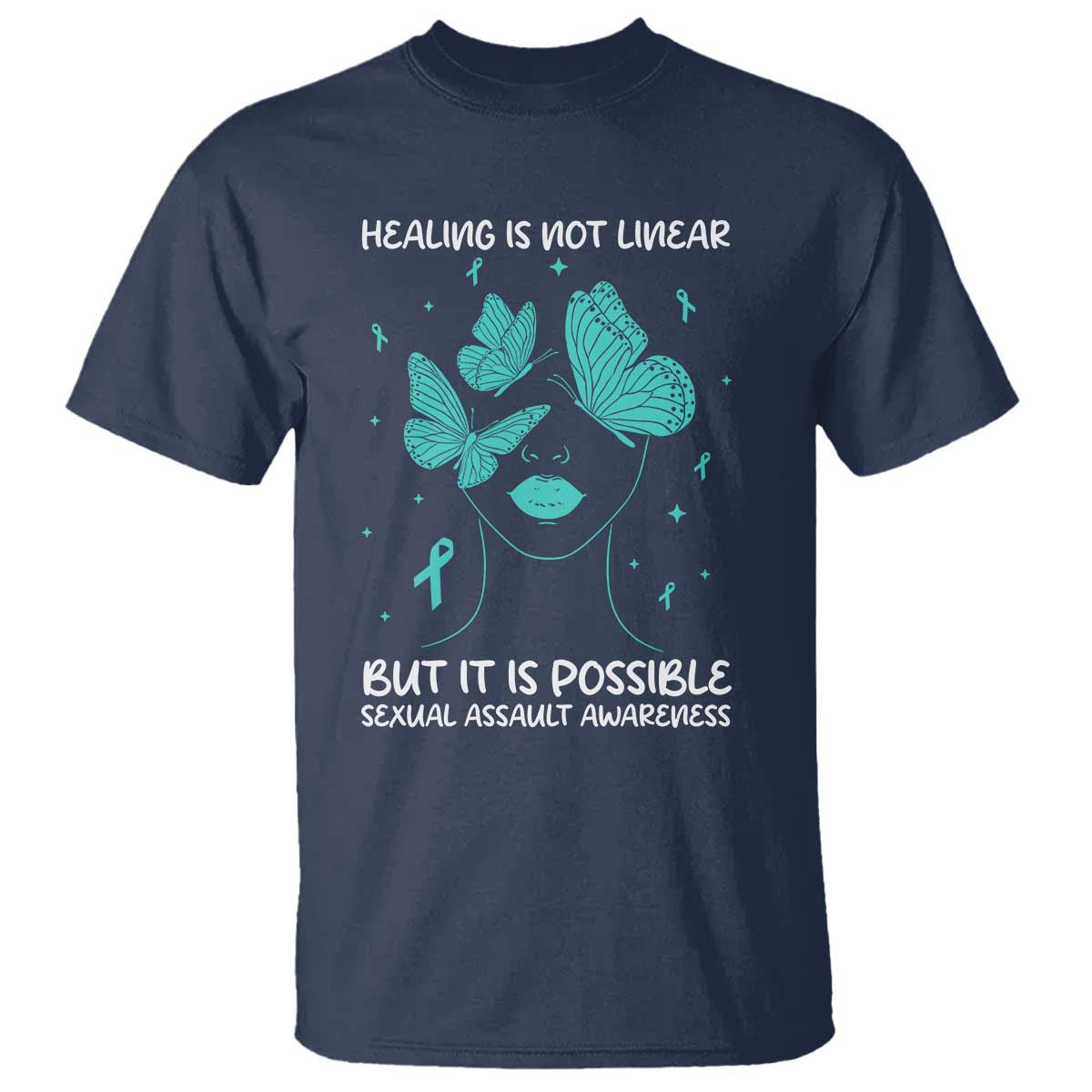 Sexual Assault Awareness T Shirt Healing Is Not Linear But It Is Possible