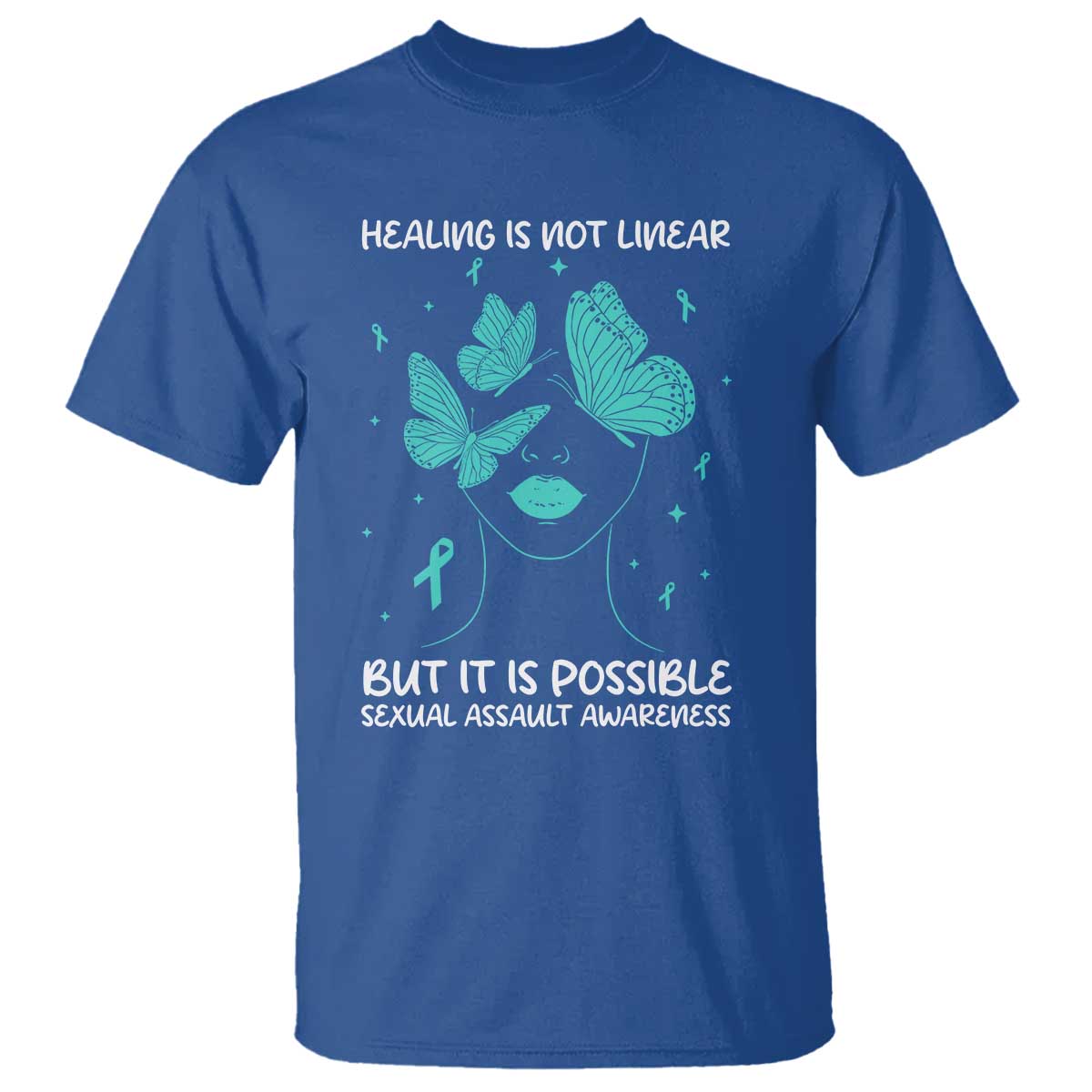 Sexual Assault Awareness T Shirt Healing Is Not Linear But It Is Possible
