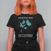 Sexual Assault Awareness T Shirt For Women Healing Is Not Linear But It Is Possible