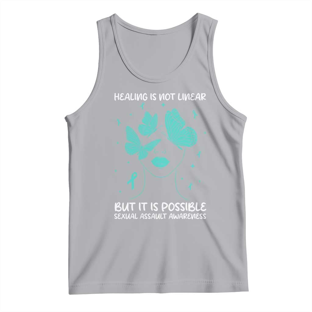 Sexual Assault Awareness Tank Top Healing Is Not Linear But It Is Possible