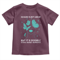 Sexual Assault Awareness Toddler T Shirt Healing Is Not Linear But It Is Possible