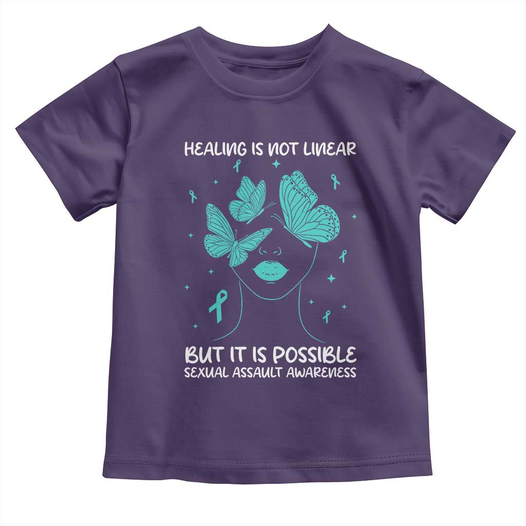 Sexual Assault Awareness Toddler T Shirt Healing Is Not Linear But It Is Possible