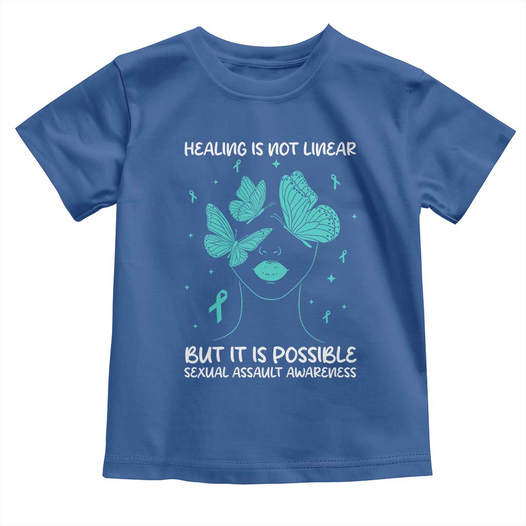 Sexual Assault Awareness Toddler T Shirt Healing Is Not Linear But It Is Possible