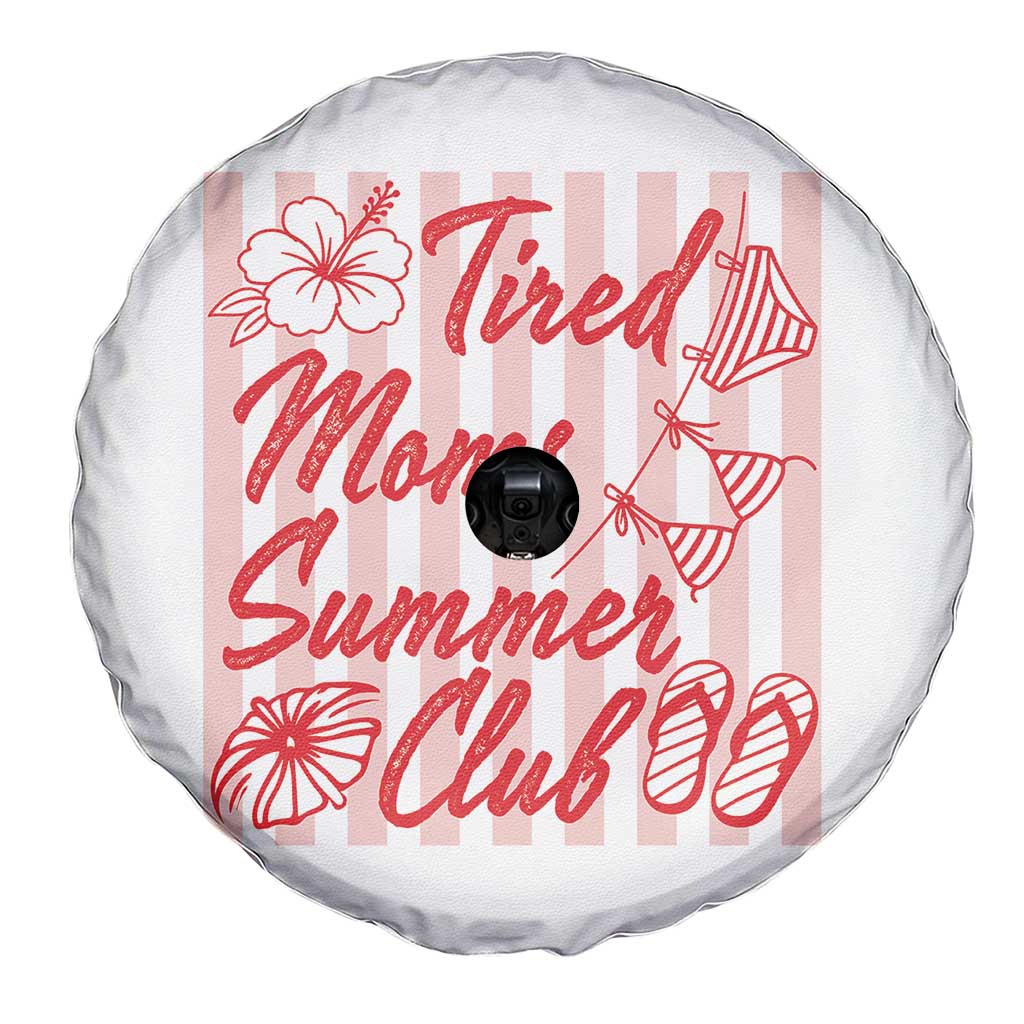 Tired Moms Summer Club Spare Tire Cover Funny Mom Life Beach Vacation