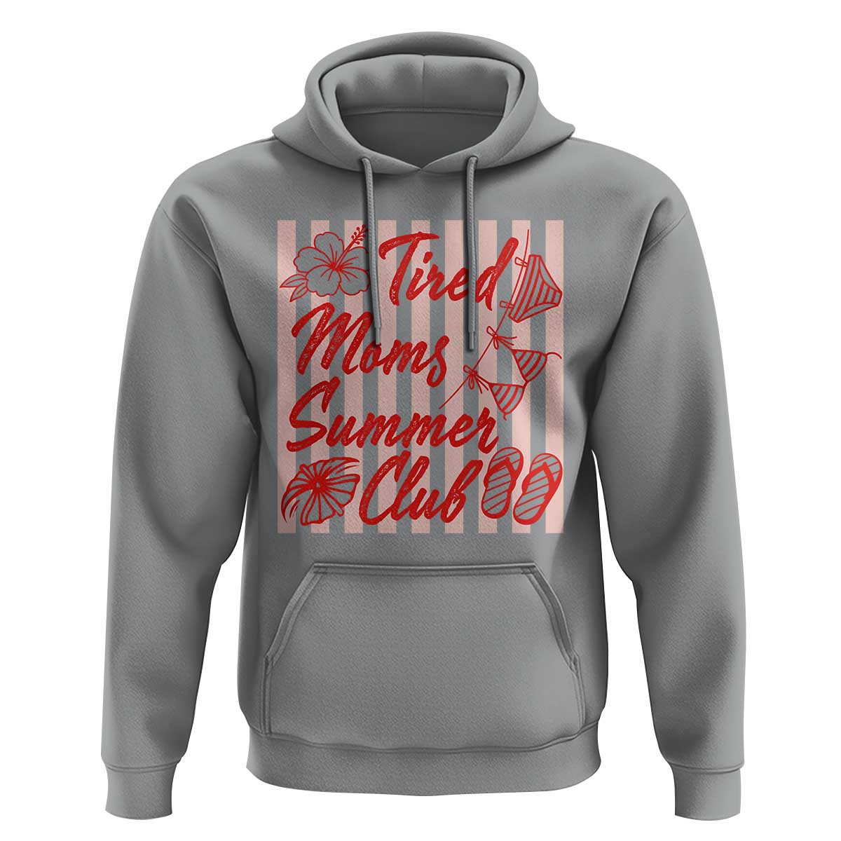 Tired Moms Summer Club Hoodie Funny Mom Life Beach Vacation