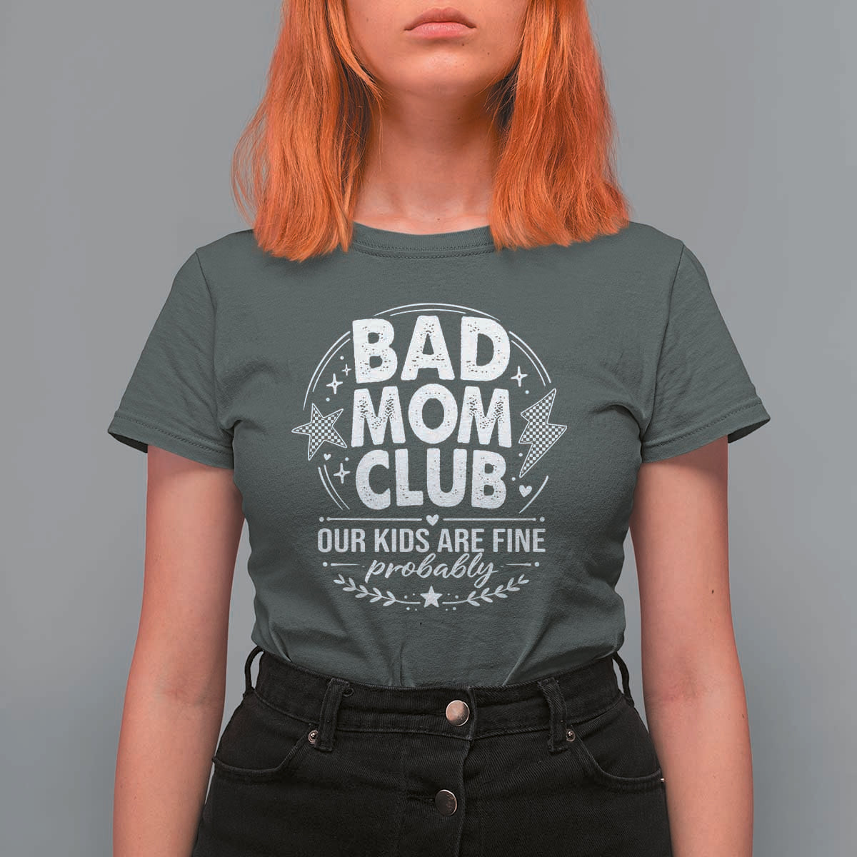 Bad Moms Club T Shirt For Women Our Kids Are Fine Funny Mom Mother’s Day Gift