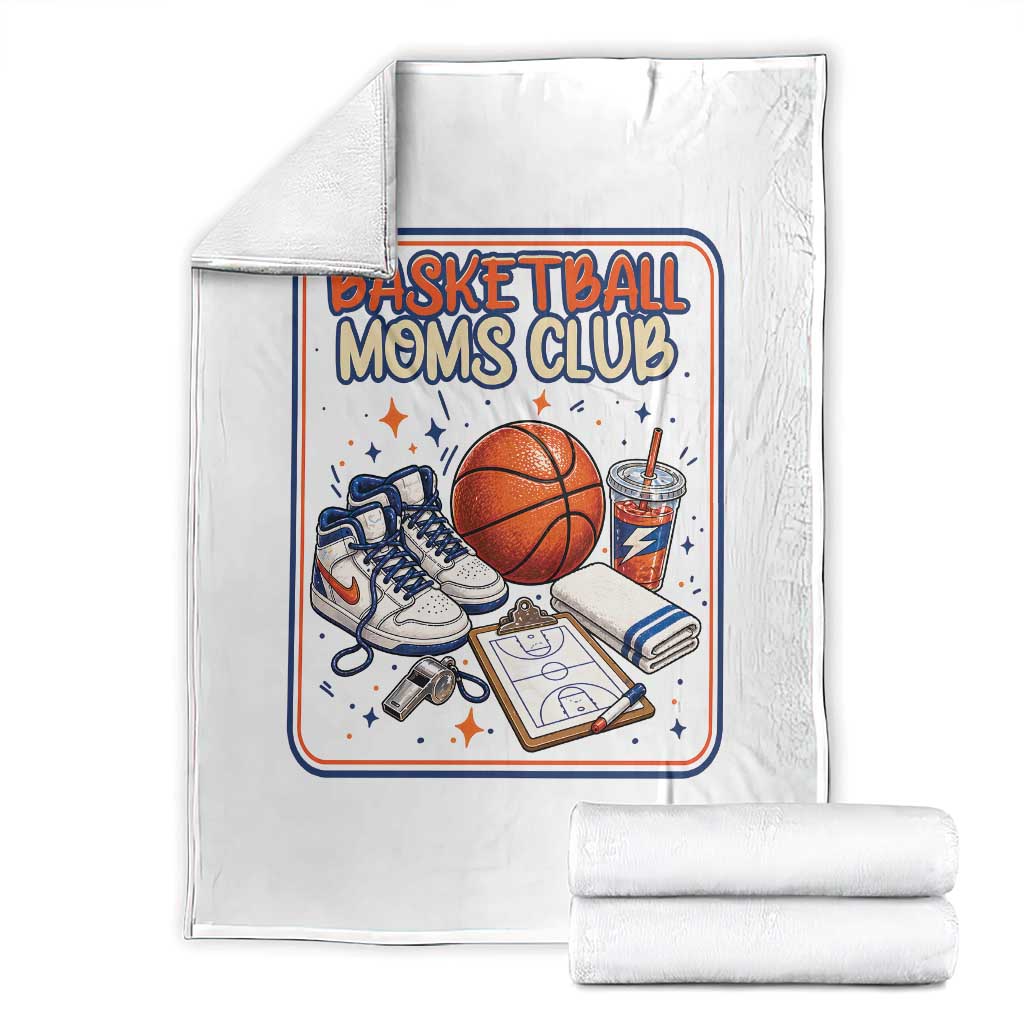 Basketball Moms Club Throw Blanket Funny Mother’s Day Gift