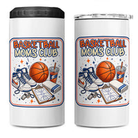 Basketball Moms Club 4 in 1 Can Cooler Tumbler Funny Mother’s Day Gift