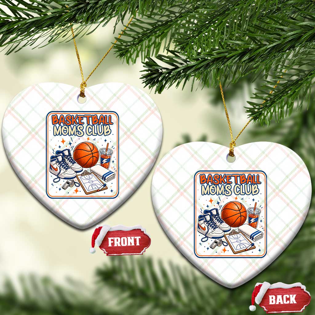 Basketball Moms Club Ceramic Ornament Funny Mother’s Day Gift