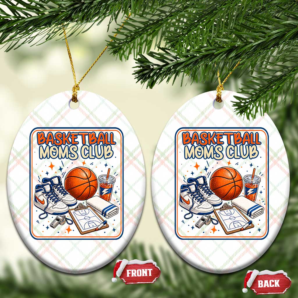 Basketball Moms Club Ceramic Ornament Funny Mother’s Day Gift
