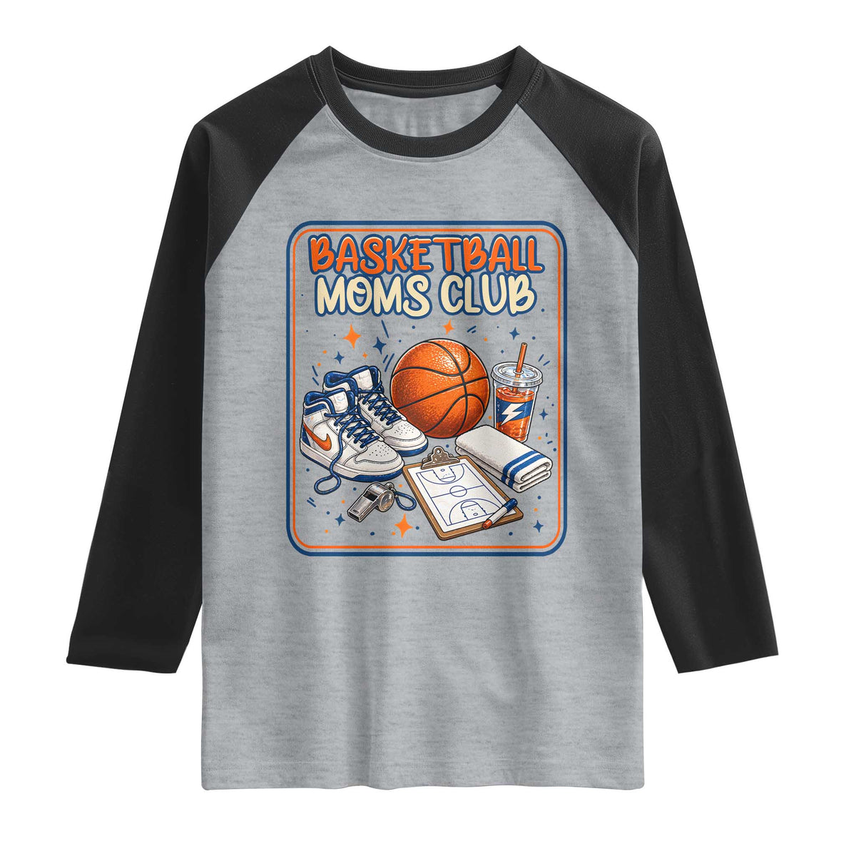 Basketball Moms Club Raglan Shirt Funny Mother’s Day Gift