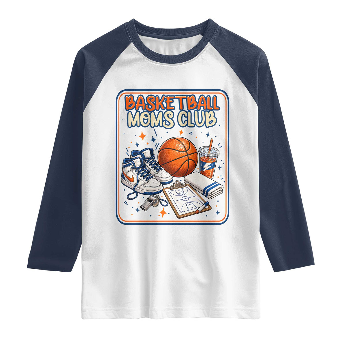 Basketball Moms Club Raglan Shirt Funny Mother’s Day Gift